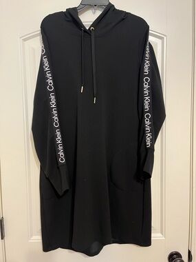 Calvin Klein Hooded Knit Casual Dress
